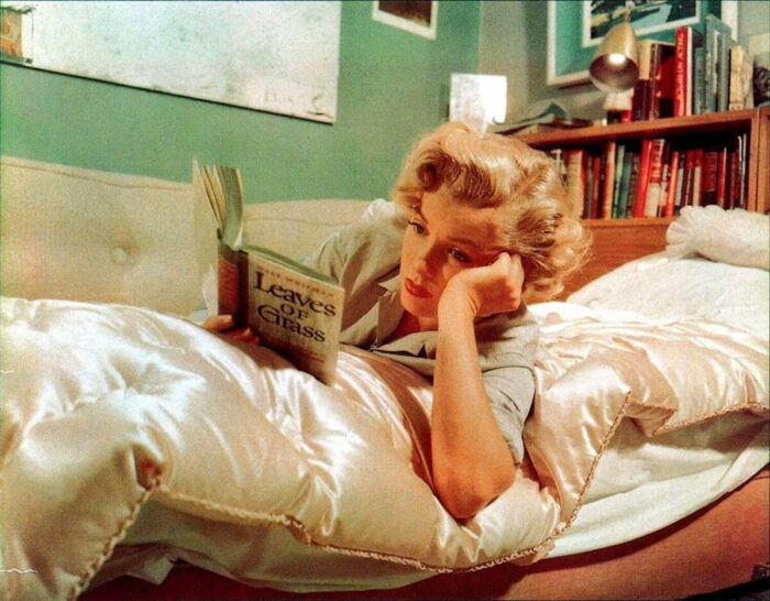 John Florea, Marilyn Monroe reading Leaves of Grass, 1952.